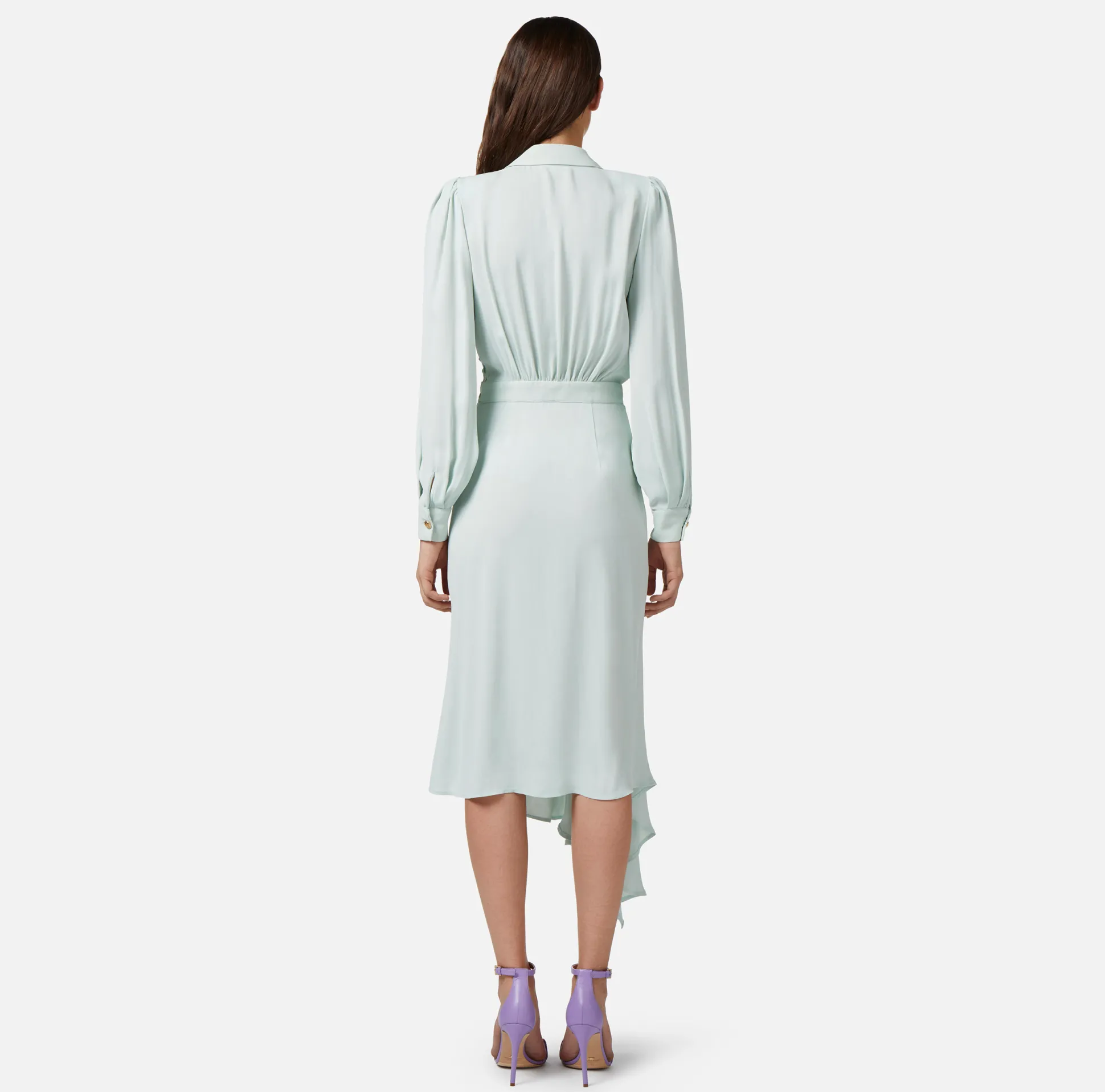 Elisabetta Franchi Abiti^Abito Chemisier Asimmetrico In Georgette