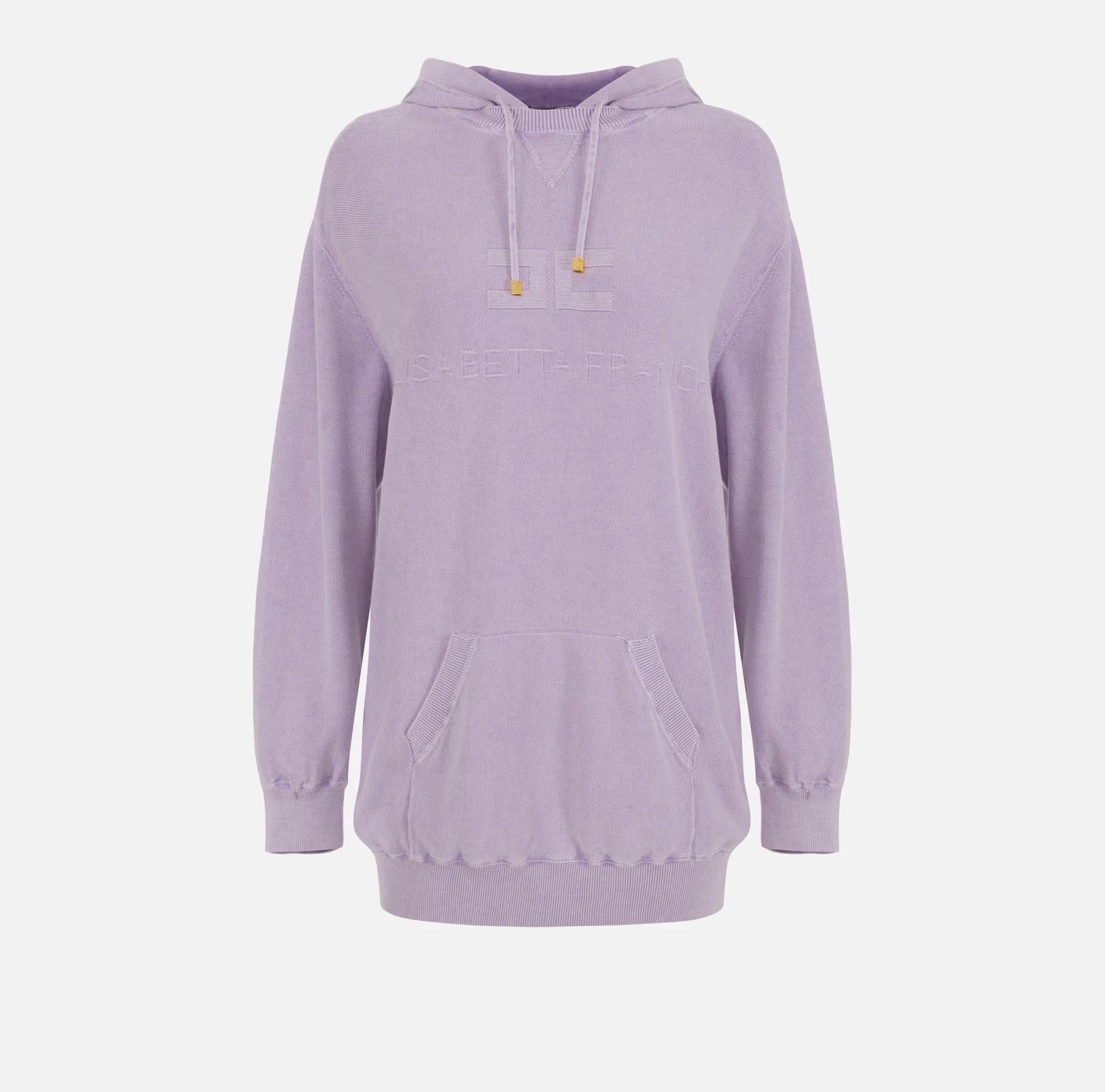 Elisabetta Franchi Abiti^Abito Felpa In Cotone Stone Wash