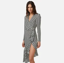 Elisabetta Franchi Abiti^Abito Midi In Georgette Di Viscosa Stampata