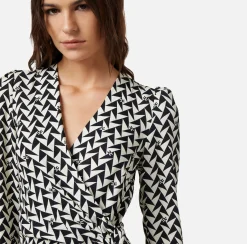 Elisabetta Franchi Abiti^Abito Midi In Georgette Di Viscosa Stampata