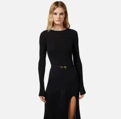 Elisabetta Franchi Abiti^Abito Midi In Jersey Con Cintura