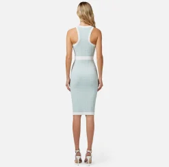 Elisabetta Franchi Abiti^Abito Midi In Viscosa Embossed