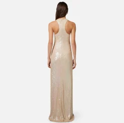 Elisabetta Franchi Abiti^Abito Red Carpet In Jersey Con Paillettes