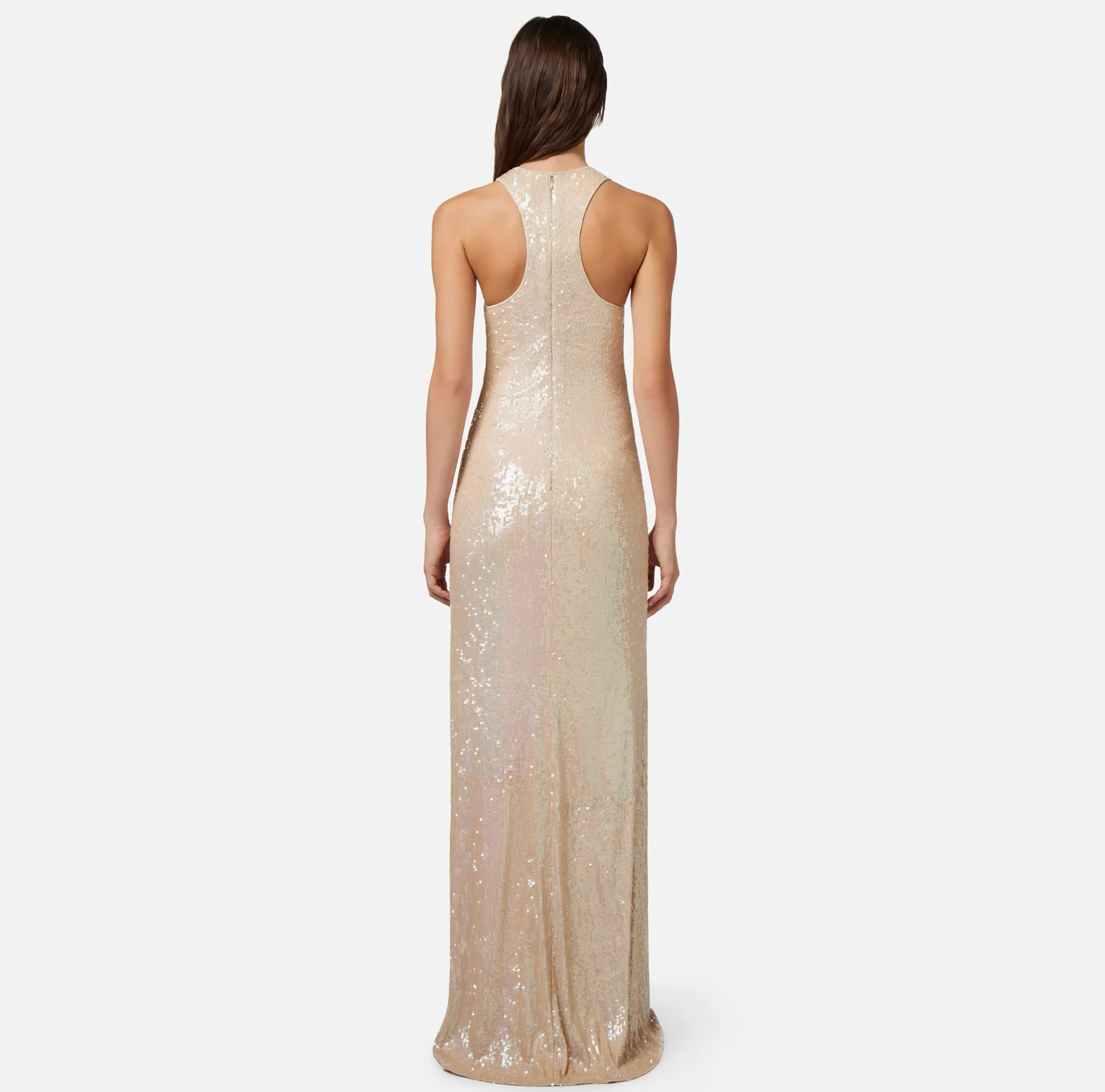 Elisabetta Franchi Abiti^Abito Red Carpet In Jersey Con Paillettes