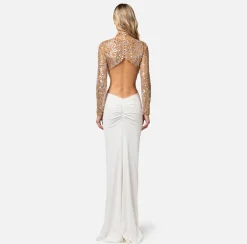 Elisabetta Franchi Abiti^Abito Red Carpet In Jersey Con Corpetto Ricamato