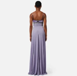 Elisabetta Franchi Abiti^Abito Red Carpet In Jersey Lurex Con Reggiseno