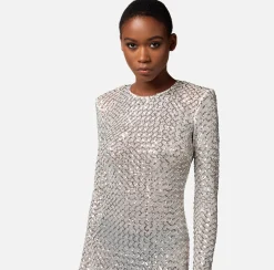 Elisabetta Franchi Abiti^Abito Red Carpet In Paillettes Chevron
