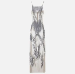Elisabetta Franchi Abiti^Abito Red Carpet In Tulle E Paillettes