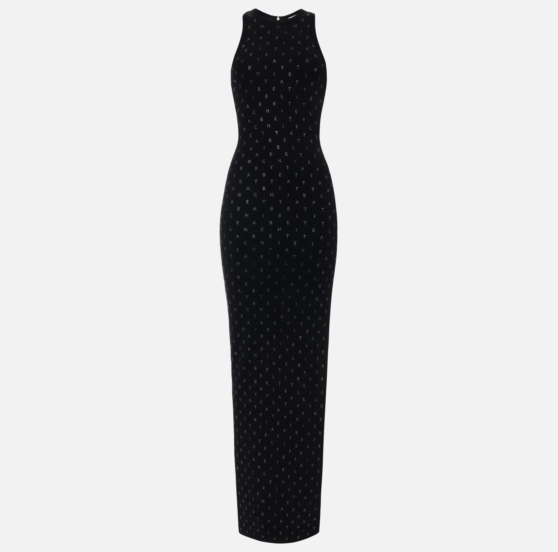 Elisabetta Franchi Abiti^Abito Red Carpet In Viscosa Con Lettering In Strass
