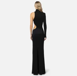 Elisabetta Franchi Abiti^Abito Red Carpet Monospalla In Jersey Lucido Con Oblo