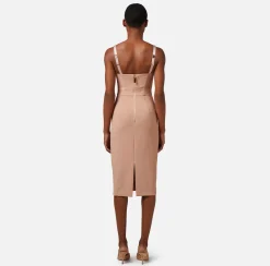 Elisabetta Franchi Abiti^Abito Tubino In Crepe Stretch Con Zip