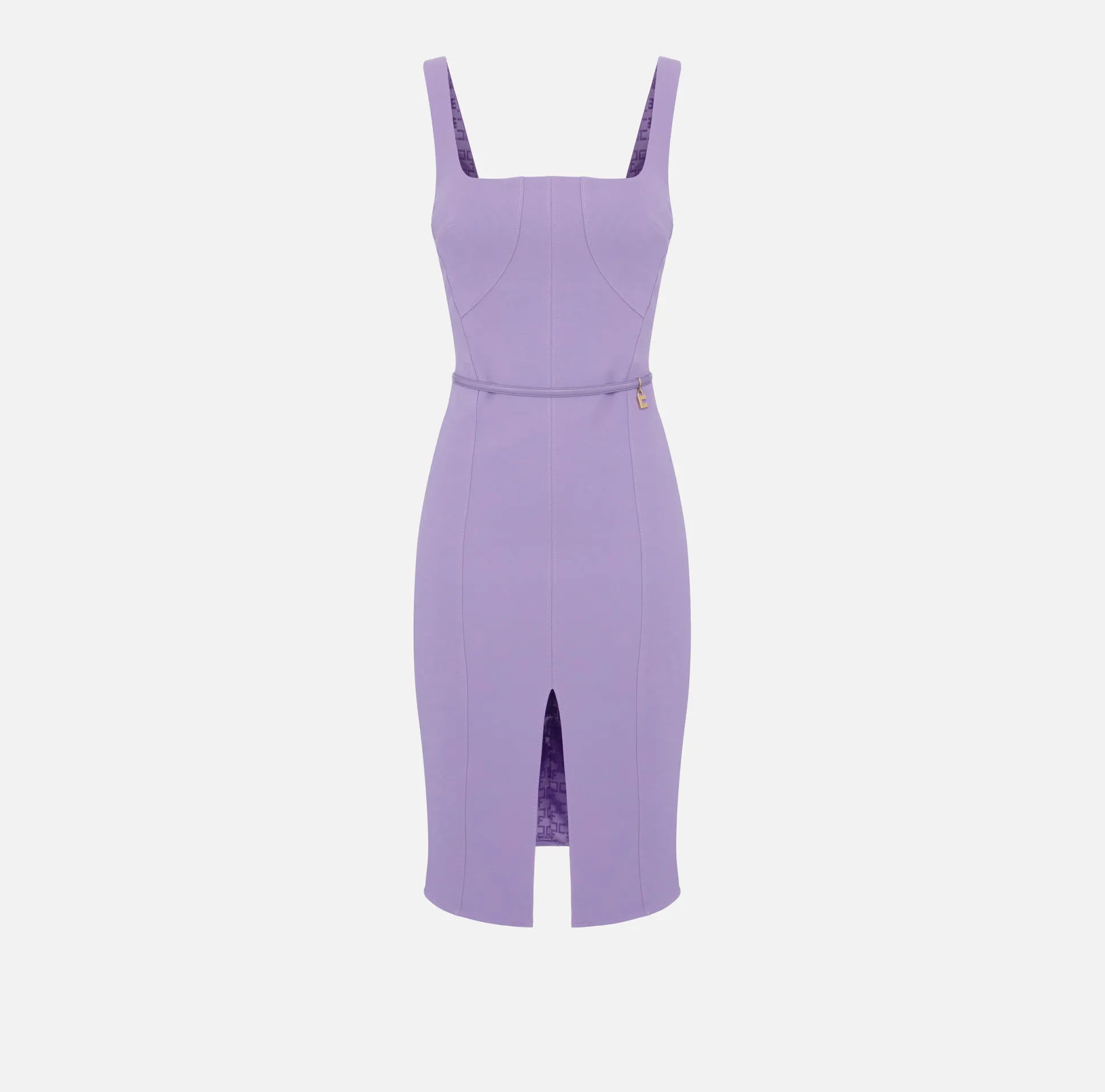 Elisabetta Franchi Abiti^Abito Tubino In Crepe Stretch Con Cintura