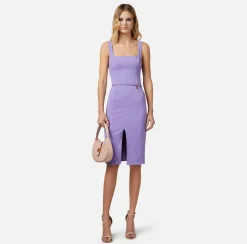 Elisabetta Franchi Abiti^Abito Tubino In Crepe Stretch Con Cintura