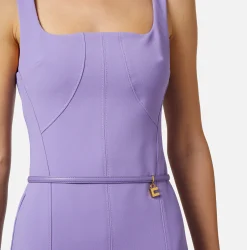 Elisabetta Franchi Abiti^Abito Tubino In Crepe Stretch Con Cintura