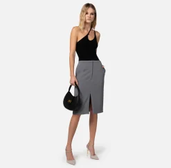 Elisabetta Franchi Top, T-Shirt & Body^Body In Jersey Con Scollo Asimmetrico
