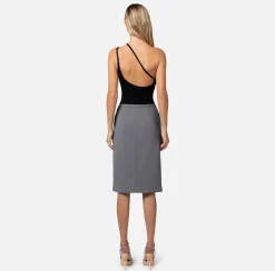 Elisabetta Franchi Top, T-Shirt & Body^Body In Jersey Con Scollo Asimmetrico