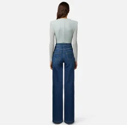 Elisabetta Franchi Top, T-Shirt & Body^Body In Jersey Lurex Con Scollatura