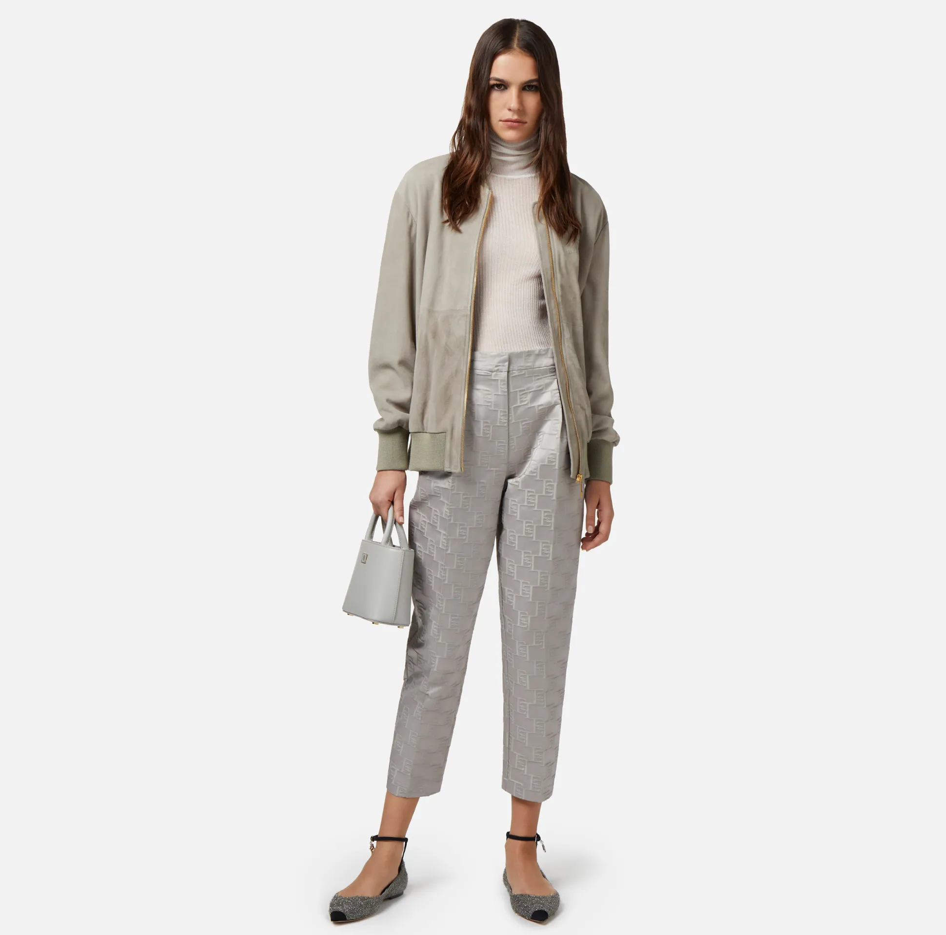 Elisabetta Franchi Giacche & Trench^Bomber In Pelle Scamosciata