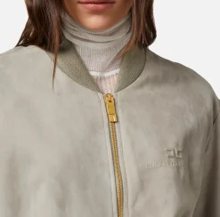 Elisabetta Franchi Giacche & Trench^Bomber In Pelle Scamosciata