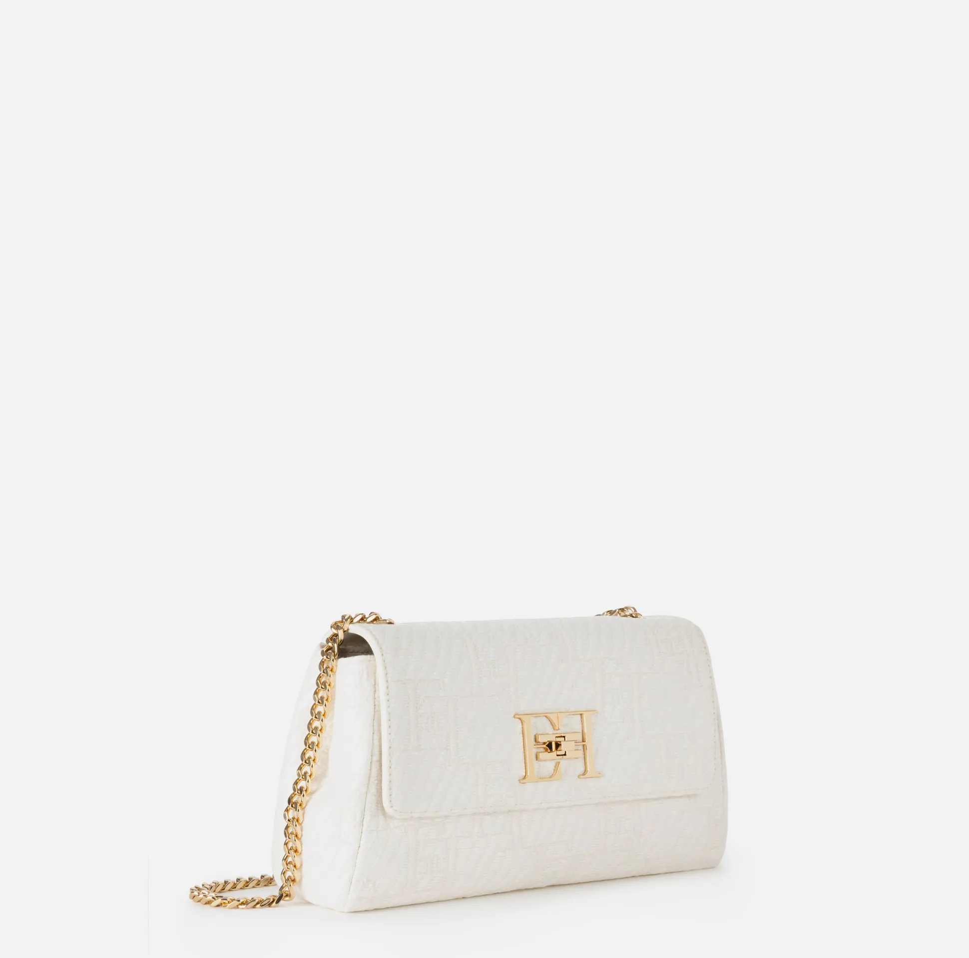 Elisabetta Franchi Borse A Tracolla^Borsa A Spalla In Rafia Jacquard