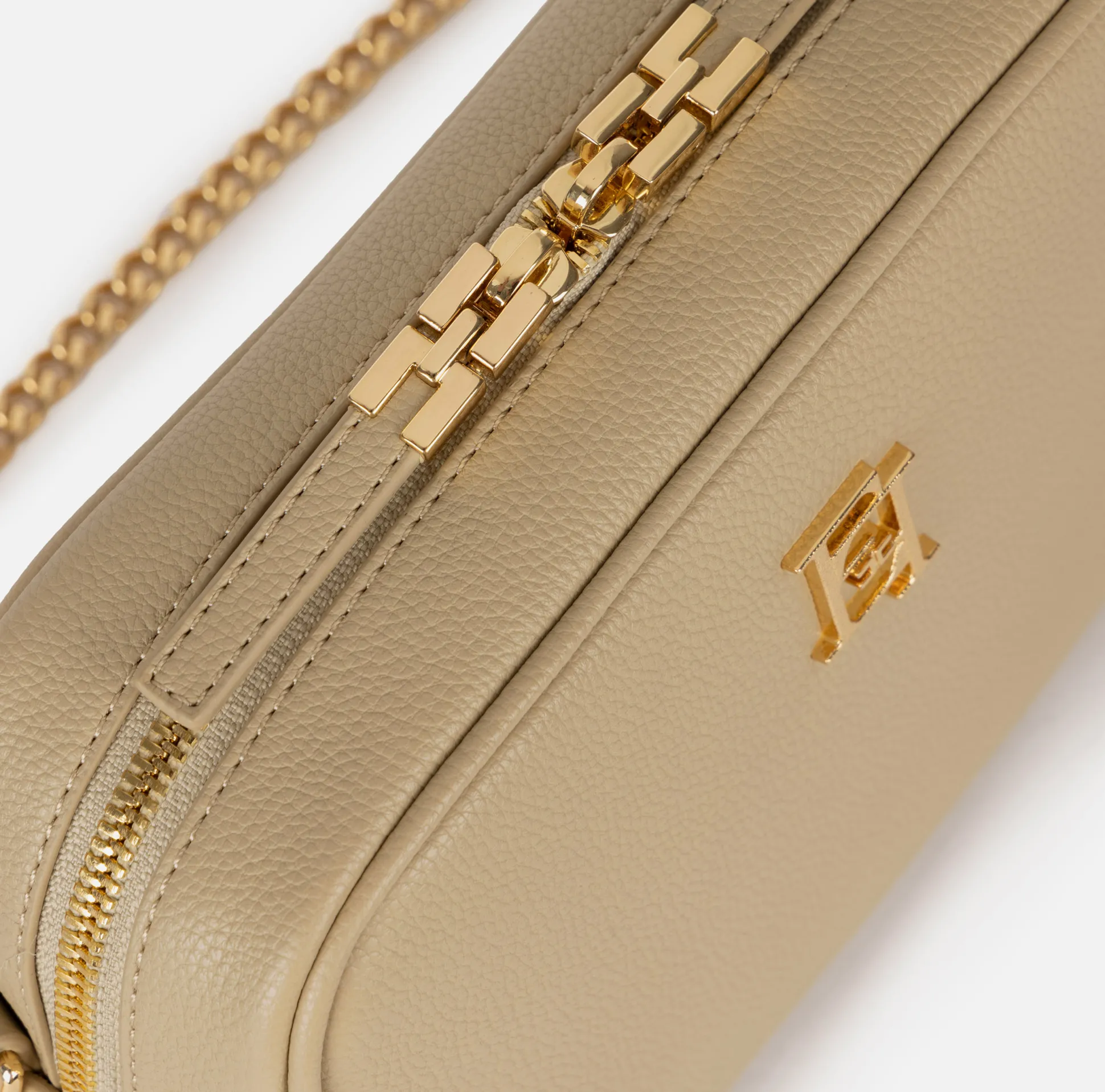 Elisabetta Franchi Borse A Tracolla^Camera Bag Con Logo In Metallo