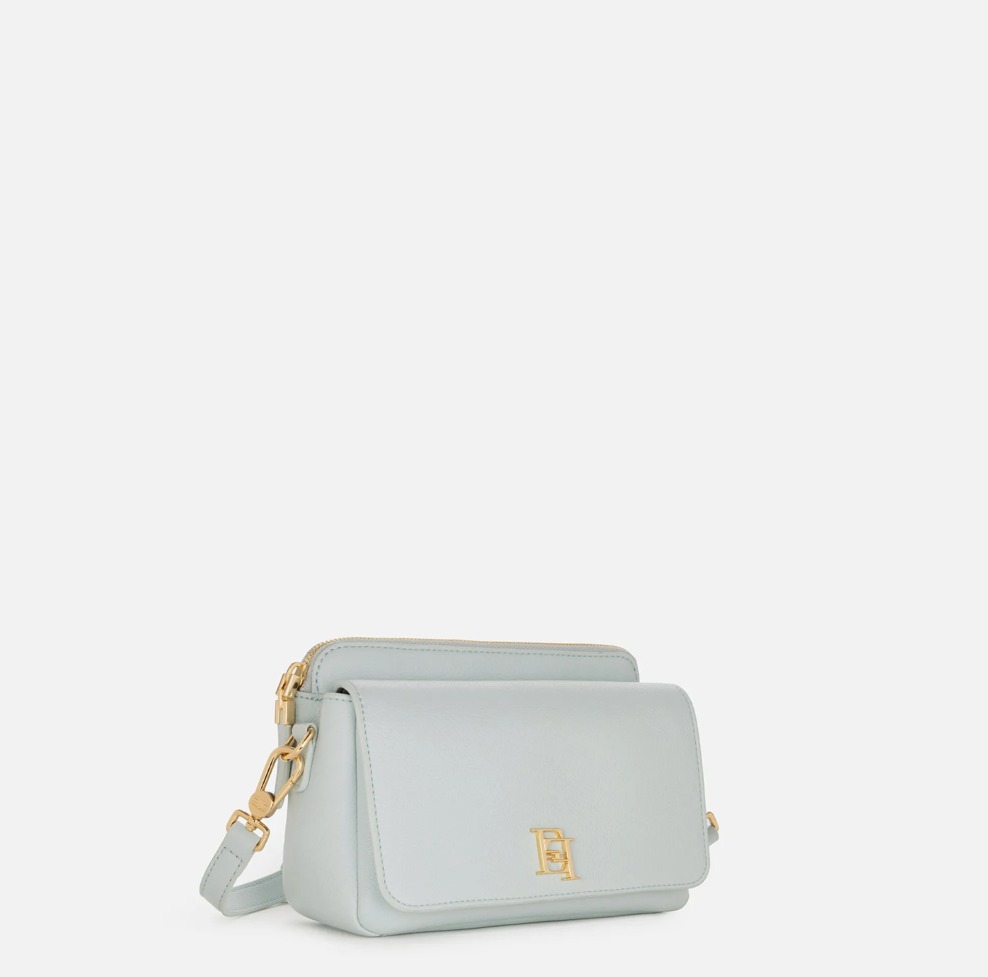 Elisabetta Franchi Borse A Tracolla^Camera Bag Con Tasca E Logo In Metallo