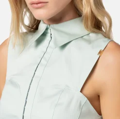 Elisabetta Franchi Camicie E Bluse^Camicia A Bustier In Popeline Di Cotone