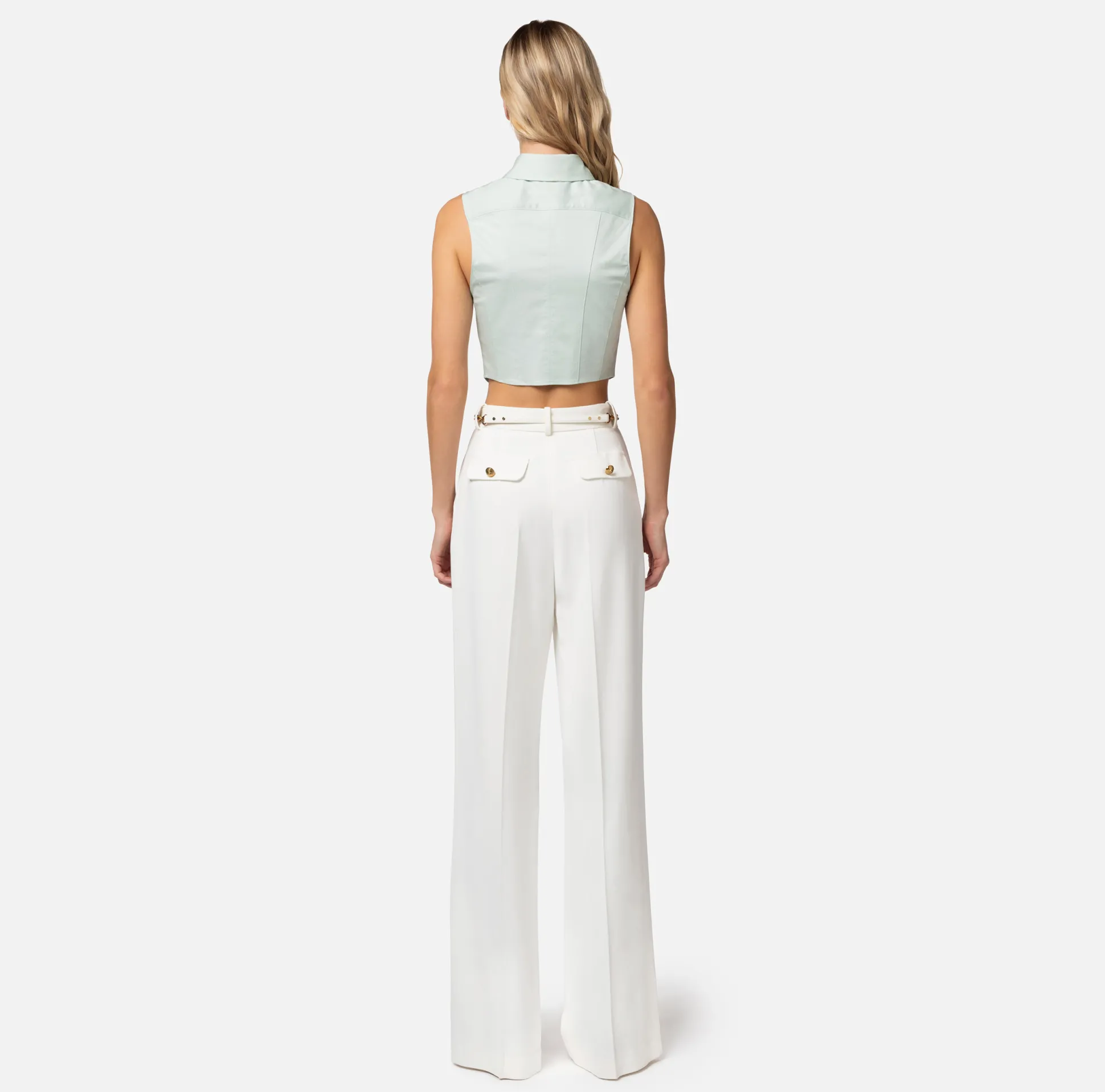 Elisabetta Franchi Camicie E Bluse^Camicia A Bustier In Popeline Di Cotone
