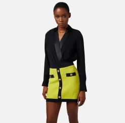 Elisabetta Franchi Top, T-Shirt & Body^Camicia Body Incrociata In Georgette Di Viscosa