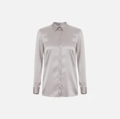 Elisabetta Franchi Camicie E Bluse^Camicia Dritta In Raso Di Seta