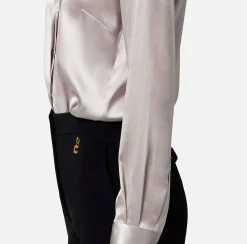 Elisabetta Franchi Camicie E Bluse^Camicia Dritta In Raso Di Seta