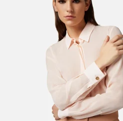 Elisabetta Franchi Camicie E Bluse^Camicia In Georgette Di Seta
