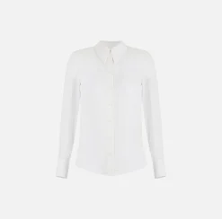 Elisabetta Franchi Camicie E Bluse^Camicia In Georgette Di Viscosa Con Stampa Logo