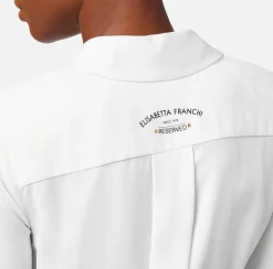 Elisabetta Franchi Camicie E Bluse^Camicia In Georgette Di Viscosa Con Stampa Logo