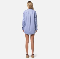 Elisabetta Franchi Camicie E Bluse^Camicia Svasata In Popeline Di Cotone Con Ricamo Logo