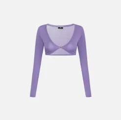 Elisabetta Franchi Maglieria E Felpe^Cardigan Cropped In Rayon