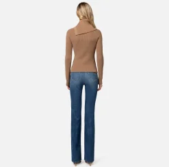 Elisabetta Franchi Maglieria E Felpe^Cardigan In Viscosa Con Abbottonatura Asimmetrica