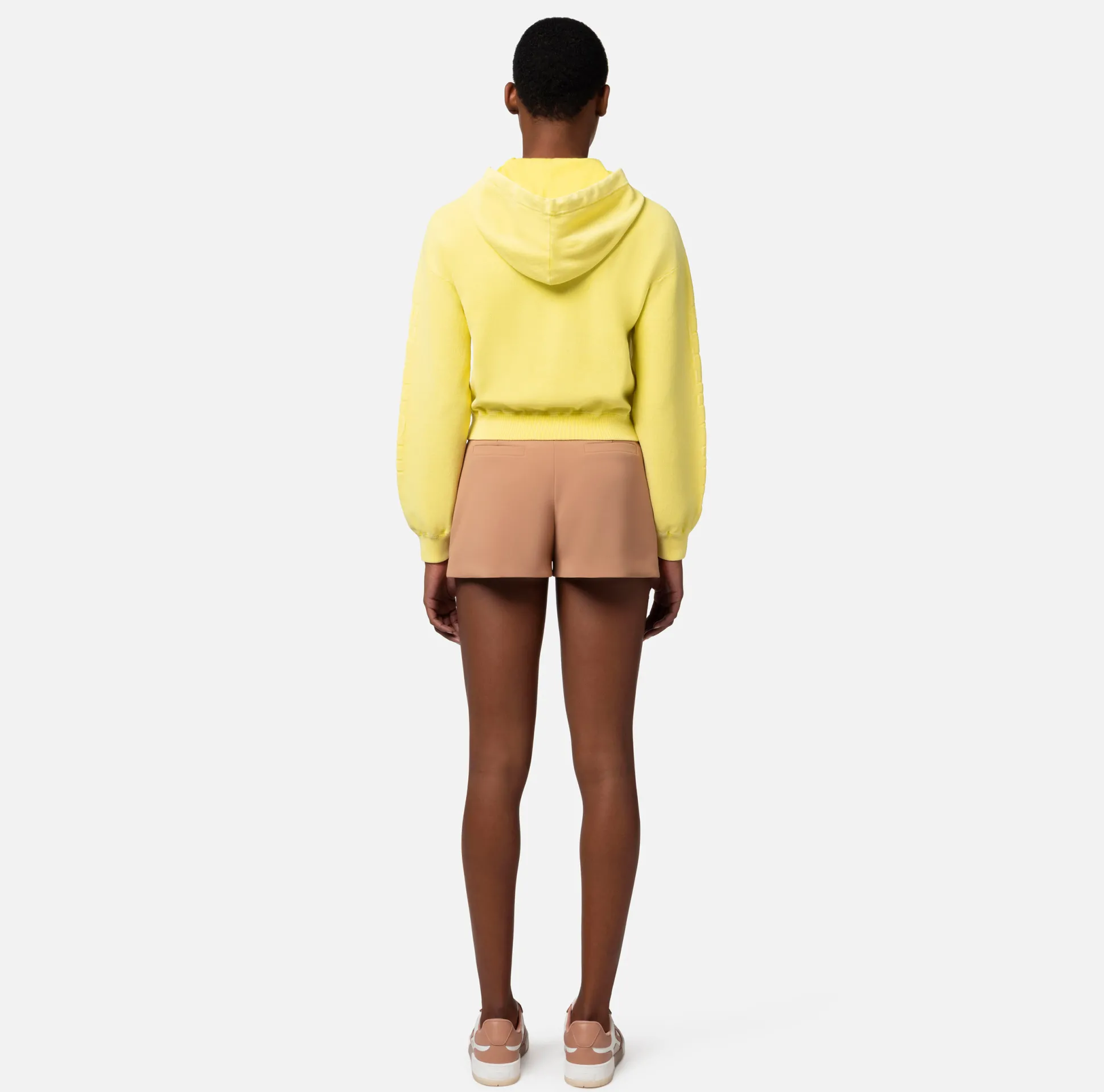 Elisabetta Franchi Maglieria E Felpe^Felpa In Cotone Stone Wash Con Cappuccio