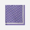 Elisabetta Franchi Mostra Tutti^Foulard Grande In Twill Di Seta Stampa Logo