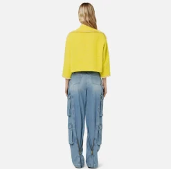Elisabetta Franchi Giacche & Trench^Giacca Cropped In Tweed Con Catena