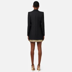 Elisabetta Franchi Giacche & Trench^Giacca Doppiopetto In Crepe