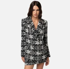 Elisabetta Franchi Giacche & Trench^Giacca Doppiopetto In Tweed Jacquard