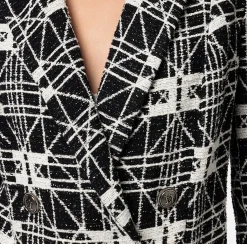 Elisabetta Franchi Giacche & Trench^Giacca Doppiopetto In Tweed Jacquard