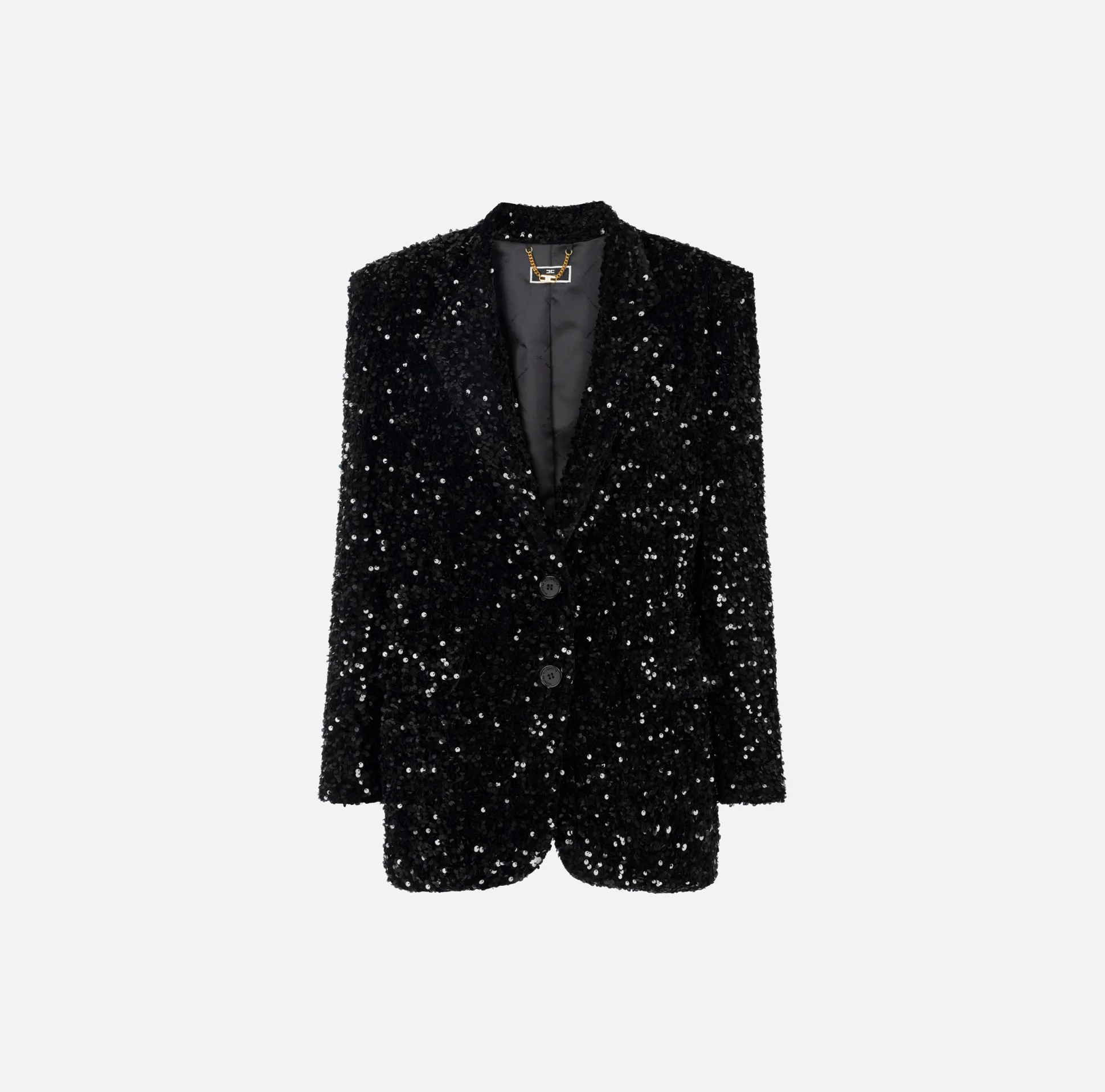 Elisabetta Franchi Giacche & Trench^Giacca In Ciniglia Con Paillettes