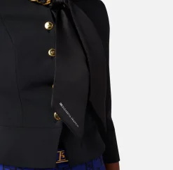 Elisabetta Franchi Giacche & Trench^Giacca In Crepe Con Catena Foulard