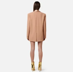 Elisabetta Franchi Giacche & Trench^Giacca In Crepe Con Revers Sciallato In Satin