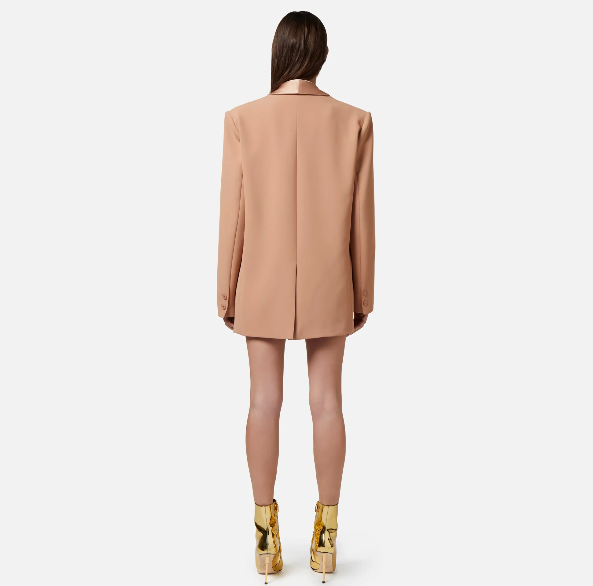 Elisabetta Franchi Giacche & Trench^Giacca In Crepe Con Revers Sciallato In Satin