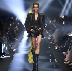 Elisabetta Franchi Giacche & Trench^Giacca In Crepe Con Ricamo Di Strass