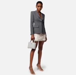 Elisabetta Franchi Giacche & Trench^Giacca In Crepe Leggero Con Cut Out