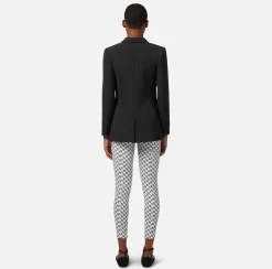Elisabetta Franchi Giacche & Trench^Giacca In Crepe Leggero Con Rever Sciallato